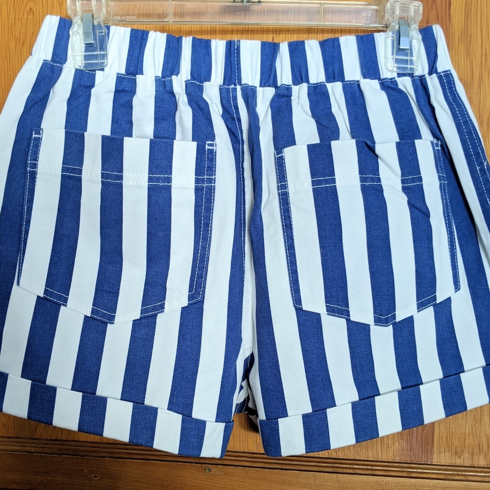 Candy Striped High Waisted Shorts